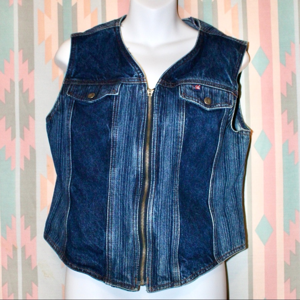 Rockies Vintage Denim Vest🦕